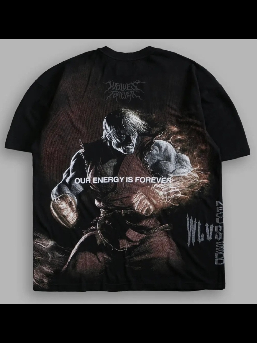 DARC SPORT x STREET FIGHTER "KEN" PREMIUM OVERSIZED TEE IN BLACK X-LARGE